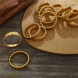 Titanium Steel Gold-Plated Ring - V.I.P Digital Presence