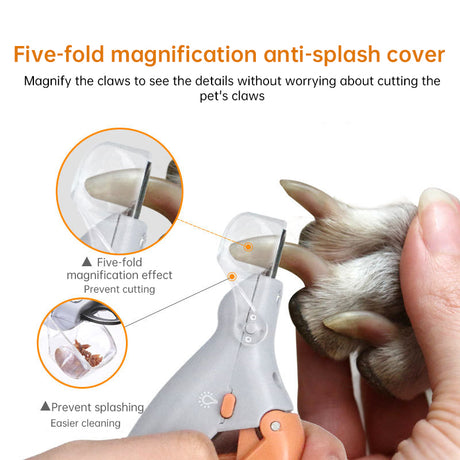Professional LED - lit pet nail clippers for cats and dogs. Toe - claw cutting tool, pet supplies. - V.I.P Digital Presence