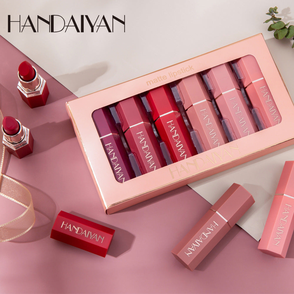 HANDAIYAN Matte Lipstick Gift Box Set of 6 Non-stick Cup Lipstick Lipstick - V.I.P Digital Presence
