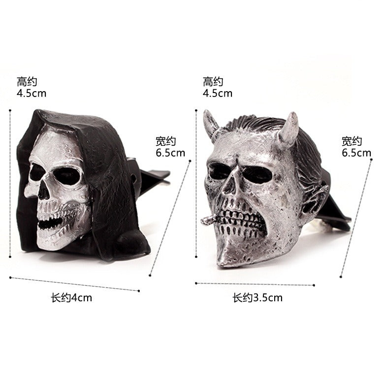 Death Skull Aromatherapy Plugin Resin Ghost Mask Car mounted Aromatherapy Clip Decoration - V.I.P Digital Presence