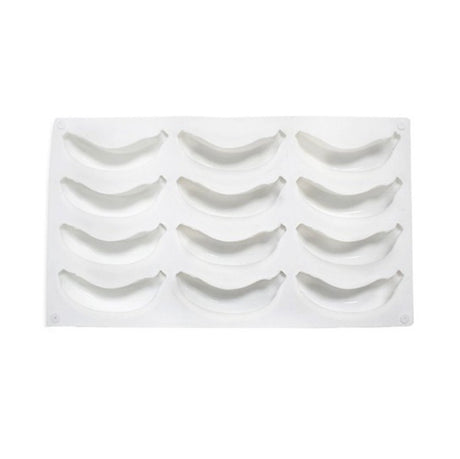 Silicone Mousse Cake Mold for French Desserts and Chocolate Filling - 12-Cavity Banana Shape - V.I.P Digital Presence