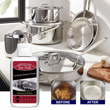 Cooktop Cleaner Cream, Wash The Kitchen Stove Basin To Remove Oil Stains And Dirt To Remove Black Dirt At The Bottom Of The Pot - V.I.P Digital Presence
