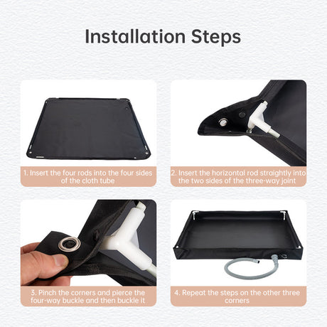 Folding Outdoor Camping Shower Tray Base  - for Pets & Travel - V.I.P Digital Presence
