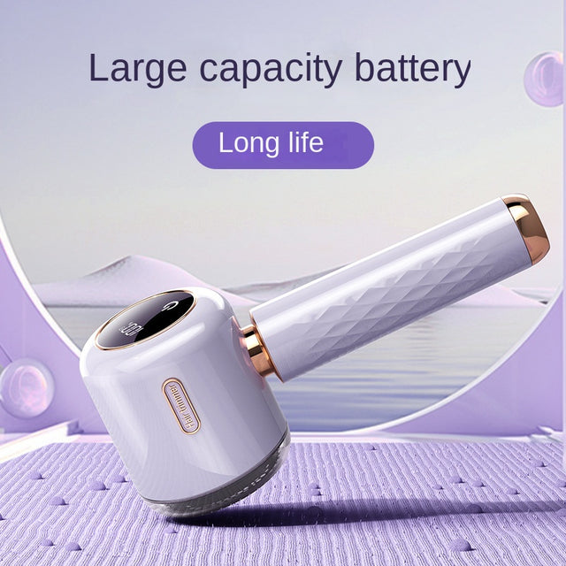Fuzz Trimmer with Digital Display for Home Use, Rechargeable Sweater Defuzzer and Hair Remover 2-in-1 - V.I.P Digital Presence