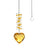 Crystal sun catcher pendant wholesale peach heart love prism living room garden decoration hanging sunshine - V.I.P Digital Presence