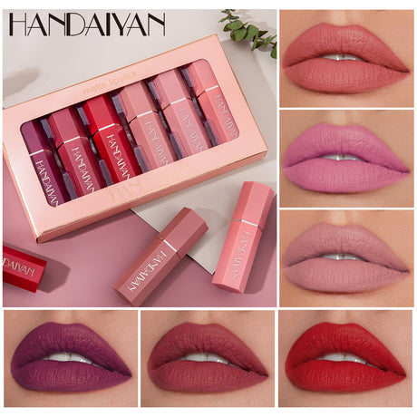 HANDAIYAN Matte Lipstick Gift Box Set of 6 Non-stick Cup Lipstick Lipstick - V.I.P Digital Presence