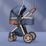 High landscape baby stroller that can sit or lie down lightweight folding two-way shock-absorbing newborn baby stroller - V.I.P Digital Presence