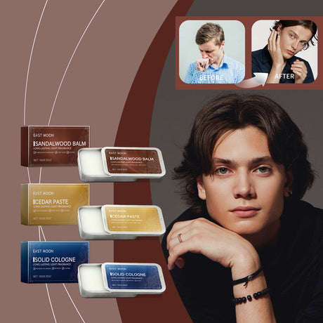 Men's Solid Balm Portable Solid Balm For Long-Lasting Fragrance Refreshing And Non-Sticky - V.I.P Digital Presence