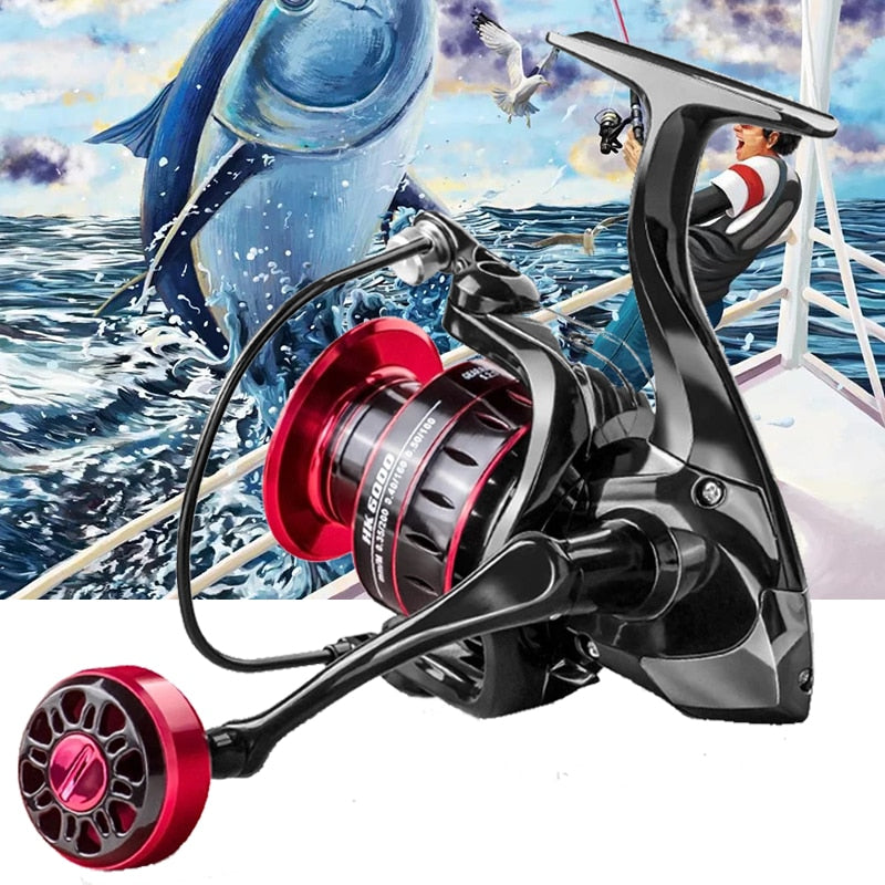 New Fishing Reels 1000-7000 Metal Spool 8kg Drag Power 5.2:1 Gear Ratio Spinning Reel Carp Fishing Reels For Saltwater Sea - V.I.P Digital Presence