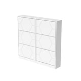 Shoe Storage Cabinet for Entryway, 6 Tiers Shoe Organizer with Carved Panels Vertical Shoe Cabinet for Front Door Entrance - V.I.P Digital Presence