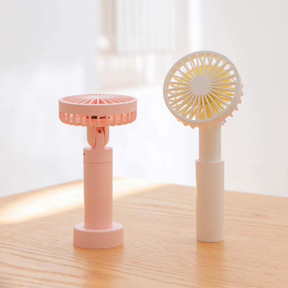 Nuevo ventilador giratorio telescópico multidimensional, mini ventilador de mano pequeño con carga USB para escritorio de oficina al aire libre 