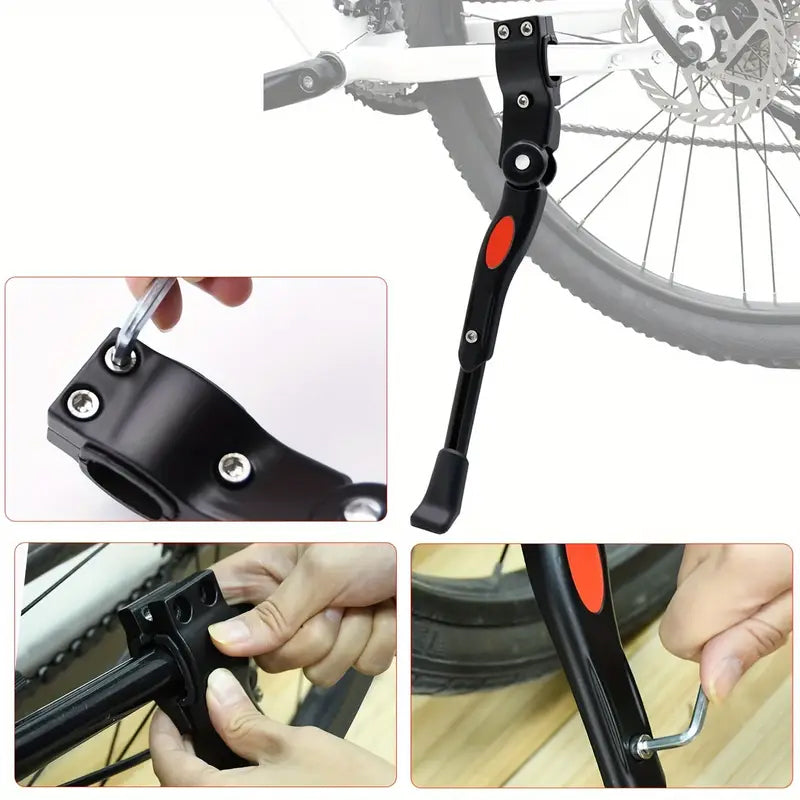 Adjustable bicycle rack, parking rack, side rack for 22, 24, 26 - inch mountain bikes - V.I.P Digital Presence