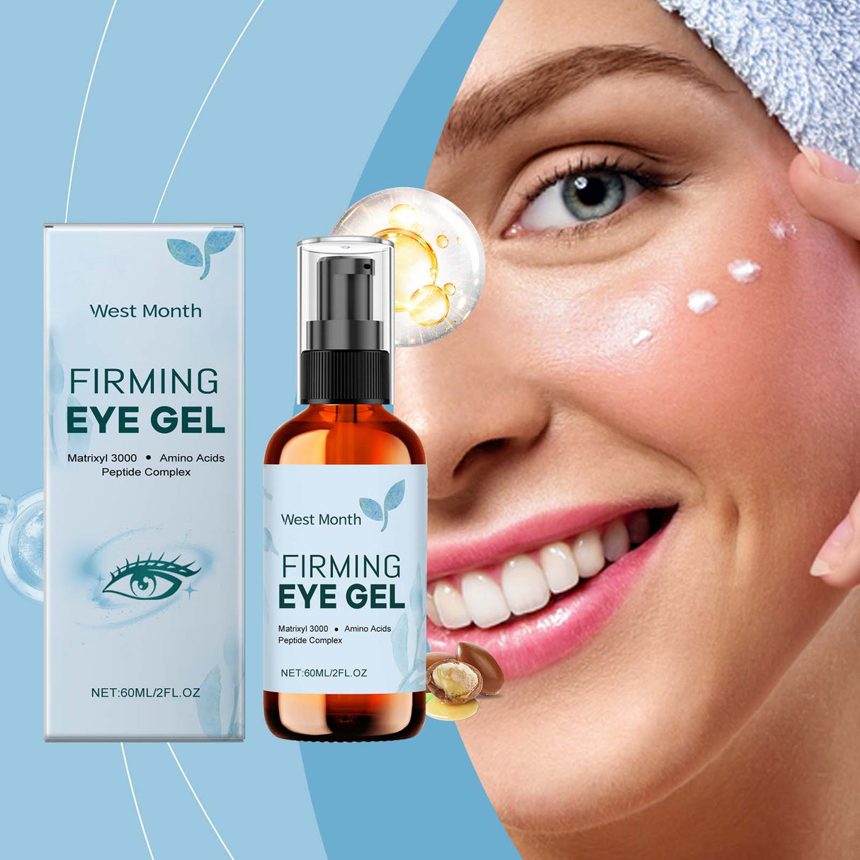 Eye Care Gel Tightens Eye Skin, Moisturizes And Reduces Fine Lines Around Eyes Eye Gel