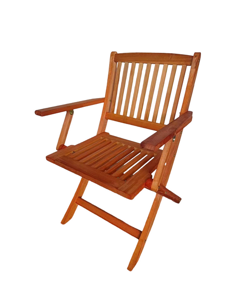 Foldable Patio Dining Set 4 Folding Chairs Indoor and outdoor universal Teak - V.I.P Digital Presence