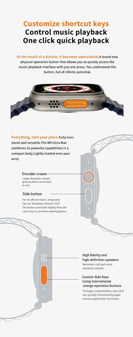 M9 Ultra Max  Smart Bracelet - V.I.P Digital Presence