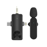 3 In 1 Wireless Lavalier Microphone Plug And Play Intelligent Noise Reduction Mini Mic For iPhone Android Live Broadcast - V.I.P Digital Presence