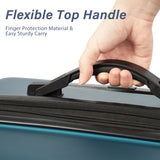 Hardshell Luggage Sets 3 Pcs Spinner Suitcase with TSA Lock Lightweight 20''24''28'' Navy + ABS