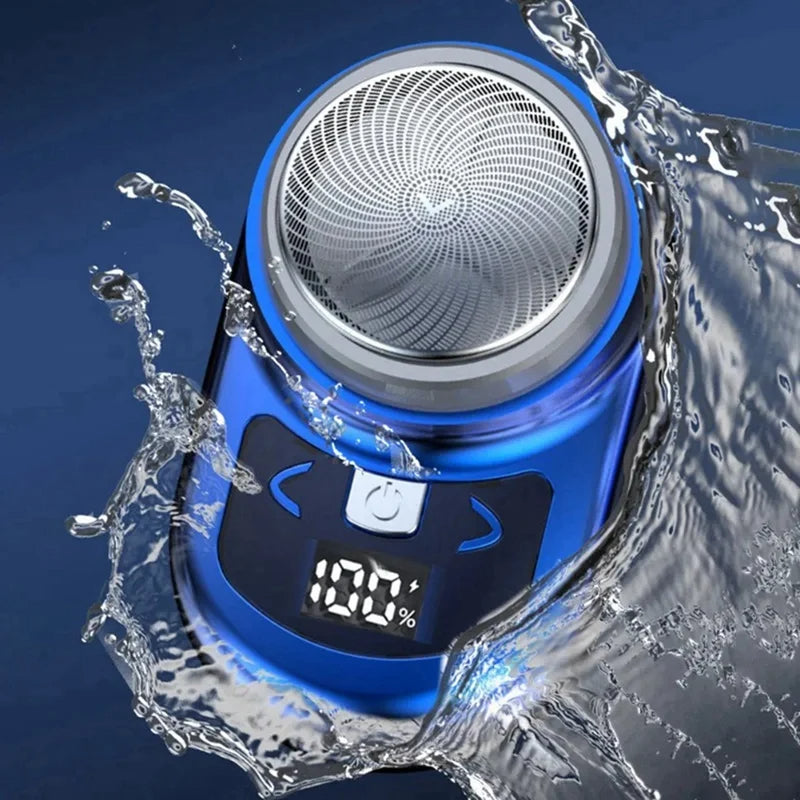 Portable Electric Shaver Pocket Shaving For Men Mini Beard Shaver LCD Power Display Rechargeable Travel Home Shaver Easy Install - V.I.P Digital Presence