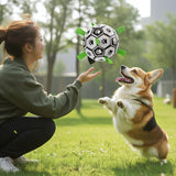 Dog Toy Ball for Teeth Cleaning and Durable Chewing Dog Soccer Ball for Outdoor Use - V.I.P Digital Presence