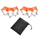 1 Pair Outdoor Climbing Non-slip Ice Snow Grippers 13 Teeth Spike Cleats Crampons for Family Outdoor Camping Accessories - V.I.P Digital Presence
