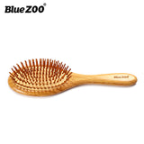 Pointed BlueZOO Massage Air Cushion Airbag Comb Bamboo Bristle Needle Comb Hairdressing Wood Comb - V.I.P Digital Presence