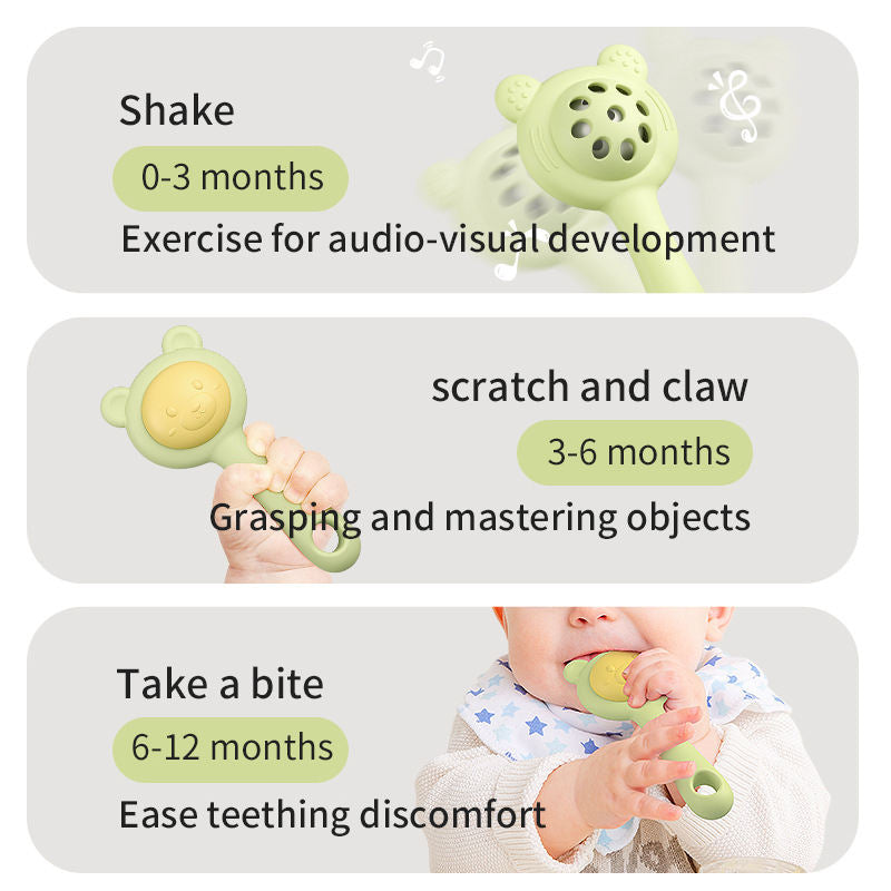 Baby Ringing Bell Toy Can Bite Water Boiled Small Sand Hammer Hand Ringing Bell Sand Hammer - V.I.P Digital Presence
