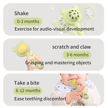 Baby Ringing Bell Toy Can Bite Water Boiled Small Sand Hammer Hand Ringing Bell Sand Hammer - V.I.P Digital Presence