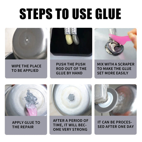 AB Casting Glue, Fast Drying Metal Tank Repair High Temperature Casting Glue - V.I.P Digital Presence