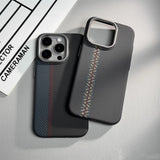 Suitable for iPhone 15 ProMax phone case Kevlar pattern magnetic hard case 14 carbon fiber pattern anti drop protective case