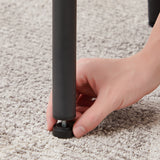 Round bar stool set with shelf upholstered stool with backrest Rustic Brown 23.62'' W x 23.62'' D x 35.43'' H - V.I.P Digital Presence