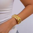 Ins exaggerated metal texture wide face bracelet with irregular personality for women Bracelet multi-layer - V.I.P Digital Presence