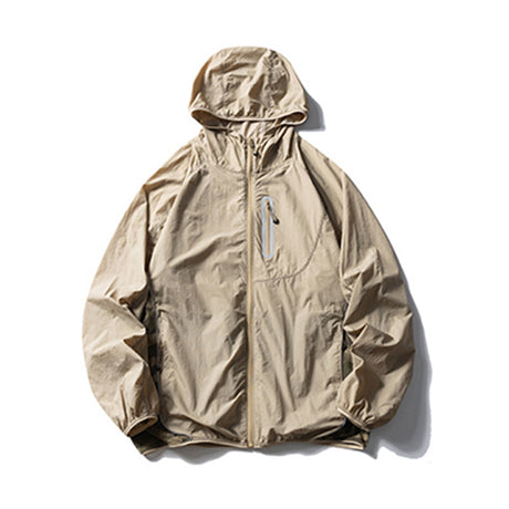 Camouflage Spliced Thin Hooded Sun Protection Clothing Men's Outdoor Sports Reflective Design Casual Jacket Trendy - V.I.P Digital Presence