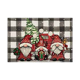 Christmas Snowman Linen Meal Mat Snowflake Grid Printed Table Mat Christmas Party Decoration Insulation Mat Holiday Decoration - V.I.P Digital Presence