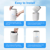 Negative ion desktop air purifier indoor formaldehyde sterilization and odor removal - V.I.P Digital Presence