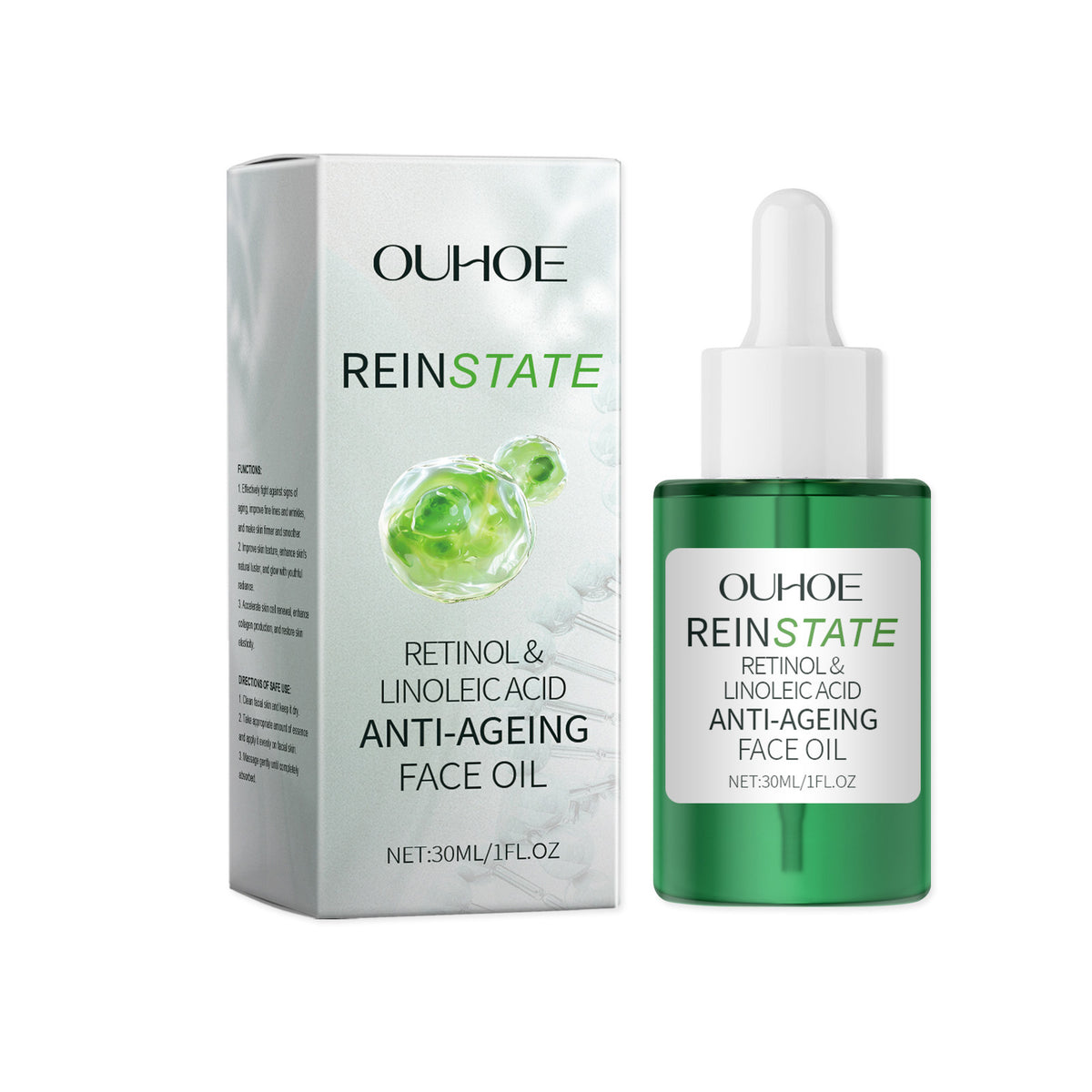 Retinol Essence Oil, Repair Facial Acne Skin Nourishing Elastic Hydrating Moisturizing Skin Care Essence