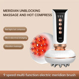 Multifunctional Electric Meridian Massage Brush EMS Heat Therapy Body Head Massager Slimming Electric Meridian Brush - V.I.P Digital Presence