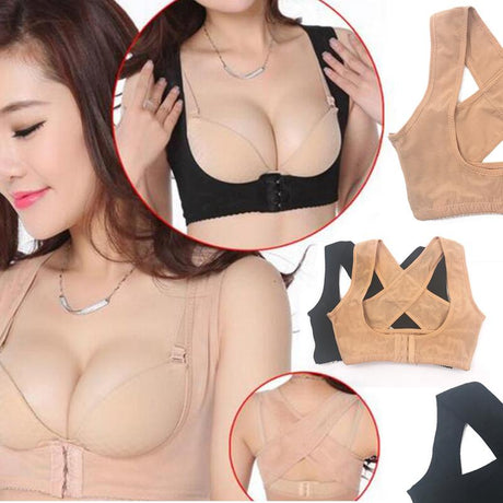 Posture Corrector Adjustable Women Back Support Belt Orthotics Posture Correction Brace Rectify Posture Corset Face Lift Tool - V.I.P Digital Presence