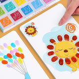 Pintura para dibujar con los dedos para niños, para jardín de infantes, con colores de barro, para grafitis de bebés, herramienta de dibujo, puntillismo en la palma.