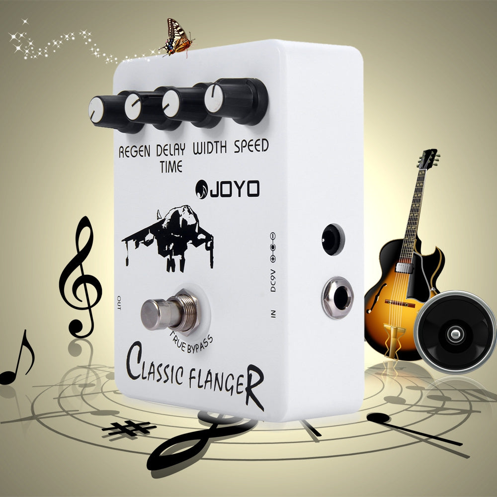 JOYO JF - 07 True Bypass Design Vintage Phase Guitar Effect Pedal with 4 Adjustable Knobs - V.I.P Digital Presence