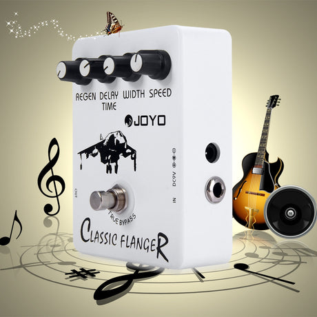 JOYO JF - 07 True Bypass Design Vintage Phase Guitar Effect Pedal with 4 Adjustable Knobs - V.I.P Digital Presence
