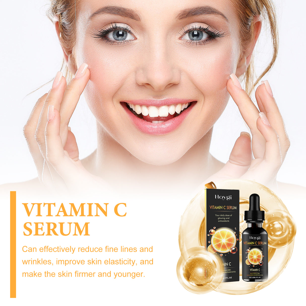 Vitamin C Serum, Deep Moisturizing And Moisturizing Whitening Essence For Subtle Spots And Fine Lines - V.I.P Digital Presence