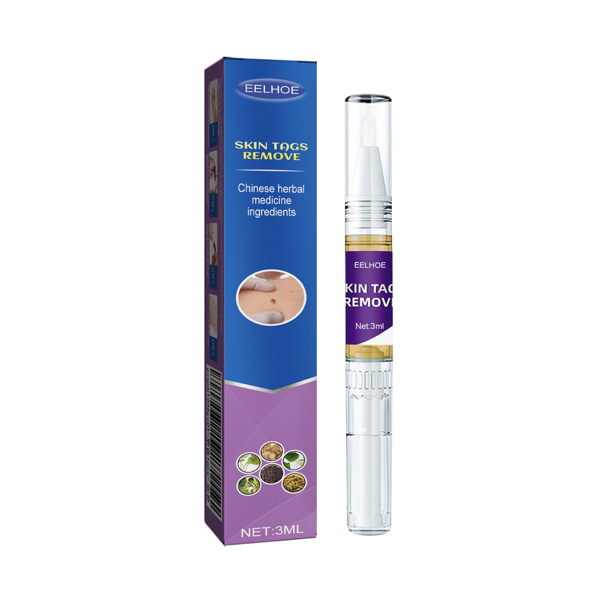 Body Skin Tag Removal Pen Flesh Mole Removal Hand, Foot, Face Flesh Pellet Neck Pen Wart Liquid Skin Cleansing