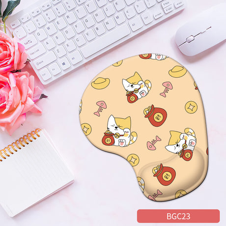 Silicone wrist mouse pad female comfortable computer soft non-slip hand rest pad thick non-slip wrist rest cute game pad - V.I.P Digital Presence