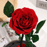 Christmas Valentine's Day Creative Gift Gift for Girlfriend Glass Cover Eternal Flower Gift Box Eternal Rose Gift Ornament - V.I.P Digital Presence