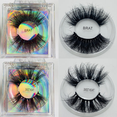 Fluffy Eyelashes 8D 25mm Mink Eyelashes 27mm Long Thick Net Red False Eyelashes - V.I.P Digital Presence