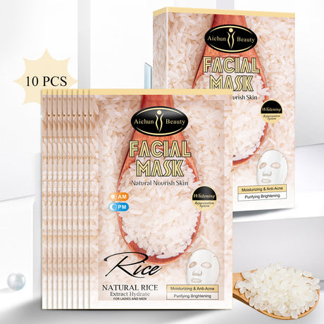 Rice Mask Facial Skin Fine Lines Moisturizing Desalination Brightening Skin Rice Mask Skin Care Products - V.I.P Digital Presence