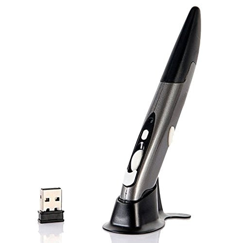 Ratón óptico inalámbrico con bolígrafo y ratón para tableta, portátil, PC de escritorio, nuevo mini ratón USB de 2,4 GHz