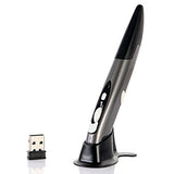 Ratón óptico inalámbrico con bolígrafo y ratón para tableta, portátil, PC de escritorio, nuevo mini ratón USB de 2,4 GHz