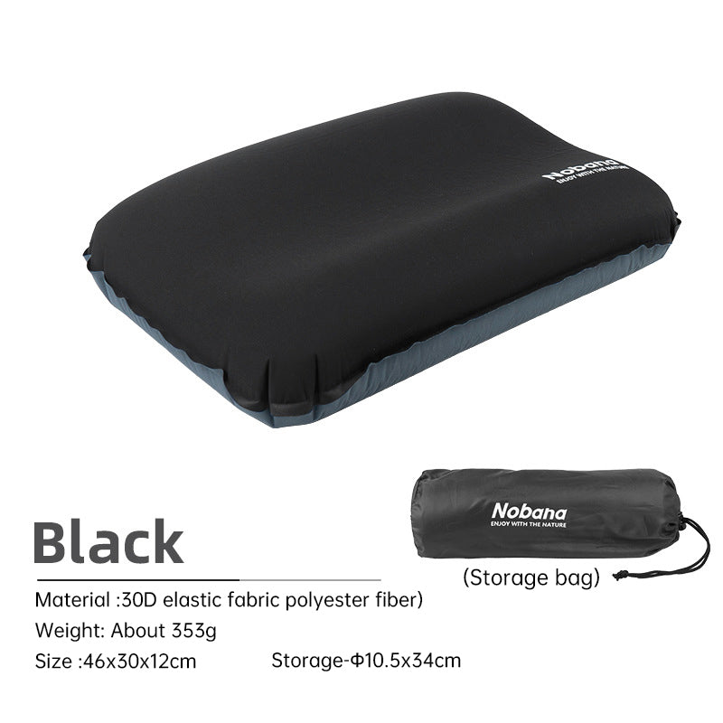 Outdoor 3D Sponge Pillow Automatic Inflatable Pillow Camping Tent Air Cushion Pillow Travel Portable Cervical Neck Pillow - V.I.P Digital Presence