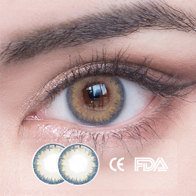 1Pcs FDA Certificate Eyes Beautiful Pupil Colorful Girl Cosplay Contact Lenses Blue(0-600°） - V.I.P Digital Presence